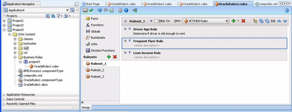 Oracle Business Rules Runtime and Design Time Elements existing rules. Rules Designer uses Rules SDK to create, modify, and access rules and the data model using well-defined interfaces.