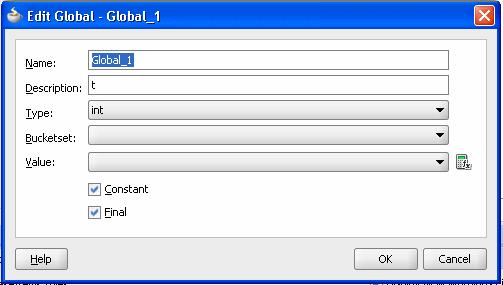 Working with Oracle Business Rules Globals 8. If the global is a nonfinal, then deselect the Final checkbox.