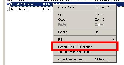the properties of IEC61850 station.