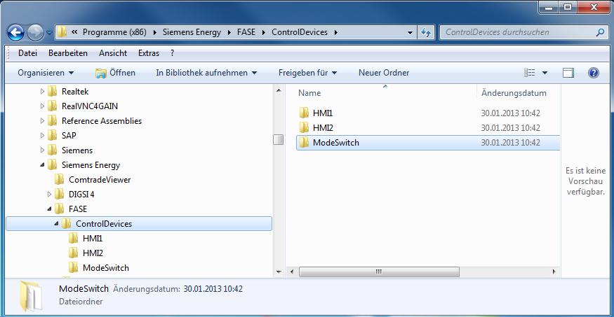 FASE_Workflow_Descriprion_130130.docx Page: 6 / 51 If you change the mode switch or HMI device you have to export the changed *.dex and *.