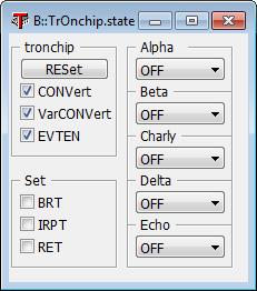 TrOnchip.state View on-chip trigger setup window TrOnchip.