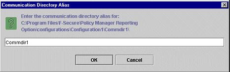 Chapter 4 Configuring Reports with the User Interface Editing a Communication Directory You can edit an existing F-Secure Policy Manager Server communication directory as follows: 1.