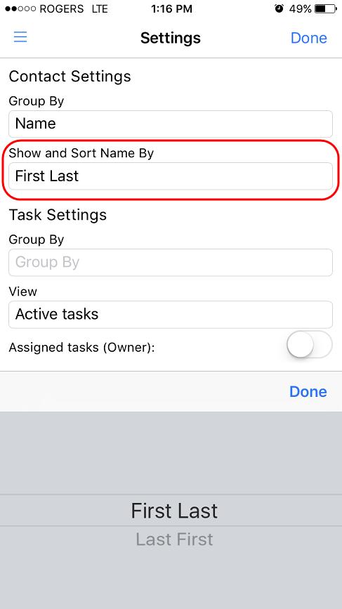 Under the Task Settings you can Group By: