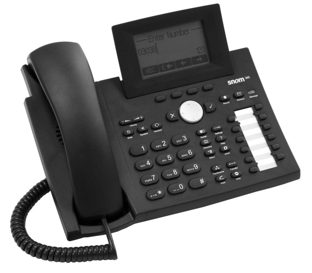 snom 360 VoIP Business Phone Quick Installation Kurzanleitung