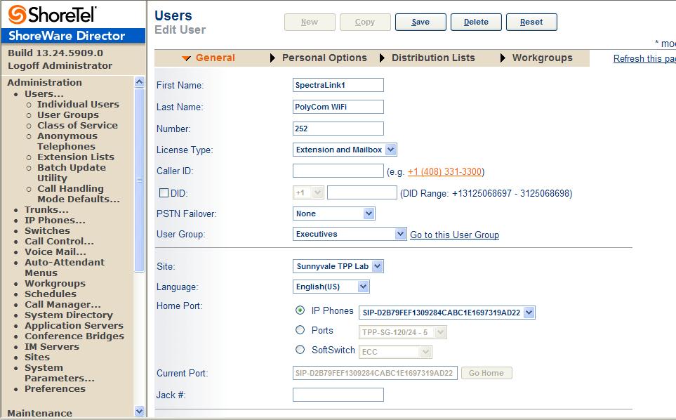 This action brings up the Users Edit Users screen (Figure 10). Figure 10 Adding/Editing Users Define the First Name and Last Name as you deem appropriate.