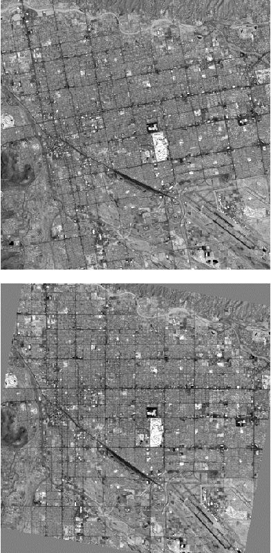 Example: TM Rectification Speedway Original (Tucson, AZ) fill Speedway Rectified Correction and Calibration 37 Coordinate Transformation Coordinates are mapped from the reference frame to the
