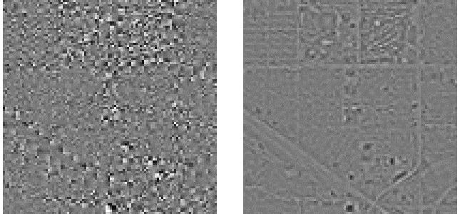 Resampling Differences Difference images between different resampling functions nearest-neighbor bilinear bilinear PCC polynomial