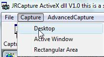 Features: Capture Desktop. Capture active window. Capture area. Capture client area. Capture delayed.