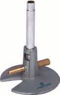 CH10560/1 BUNSEN BURNER Nickel plated burner tube 100 x 12 mm, with adjustable screwed air regulator, riffled
