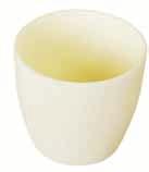 2 42 25 CH10776/2 5.0 42 25 CH10776/3 15 42 25 CRUCIBLE (CONICAL FORM) 99.7% Alumina Crucible, Conical Form, unglazed. Max. use temp. 1750 C. Diam., mm Ht.