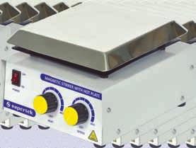CH12393 MAGNETIC STIRRER WITH HOT PLATE For simultaneous heating and stirring of solutions.