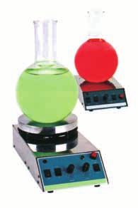 Stirrer 73 MOTORLESS MAGNETIC STIRRER AN IDEAL STIRRING DEVICE FOR LOW VISCOSITY LIQUIDS, CAN WORK CONTINOUSLY FOR LONGER DURATION SALIENT FEATURES 1. Power on / off switch with fuse protections 2.