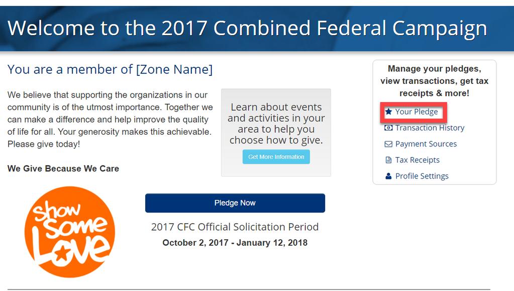 Editing or Canceling a Pledge Users can edit or cancel a recurring pledge any time during the official solicitation period.