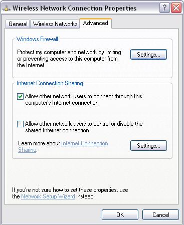 3From the Wireless Network Connection Properties window, click the Advanced tab, then click the