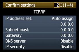 You must enter the exact IP address set you see on your camera into your web browser to access WFT