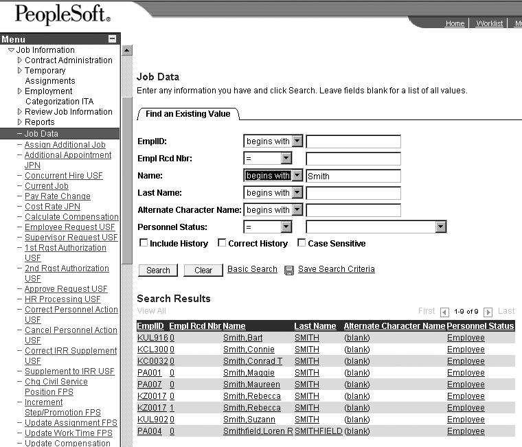CHAPTER 5 KEYS AND INDEXING 91 Field Attributes and Application Behavior In this section, I am going to look at how key attributes on records control the behavior of the PeopleSoft application.