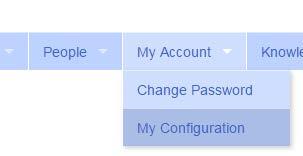 Changing Your Password Navigate to the My