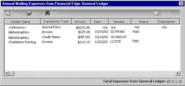 A N INTEGRATED SOLUTION FOR NONPROFITS 49 After you configure the interface between The Raiser s Edge and The Financial Edge, when you add and save an appeal, that appeal name is added as a Financial