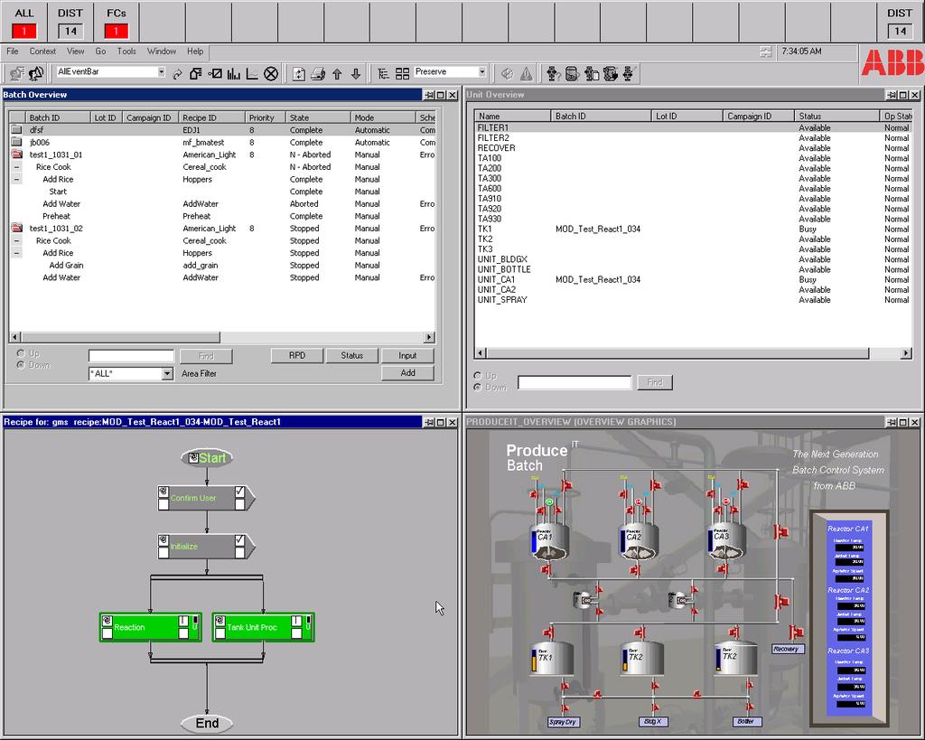 Automatic Batch ID generation based on configurable pattern. Straightforward equipment editing: Single plant model for Batch and HSI. Assign equipment attributes and capabilities.