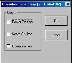 Each operating time is cleared. Fig. 6-30 Operating time accumulation 6.4.2.