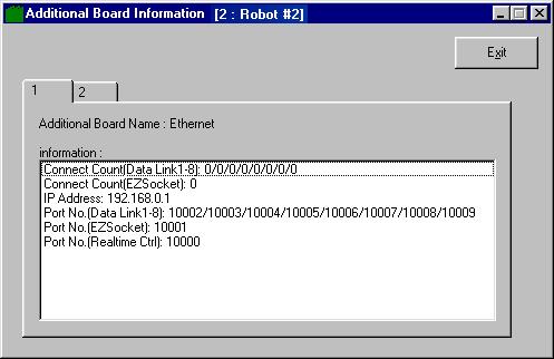 2.4. Additional Board Information Information on the option card mounted on the robot controller can be
