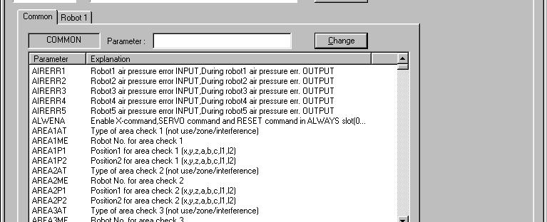 Reference Values When Version J1 of the robot controller software and Version E1 of this software are connected When using RS-232C (9600 baud rate) : 4 min.