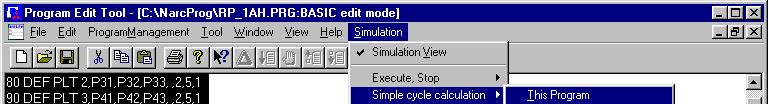 10. Simulation [Operation methods] 1)