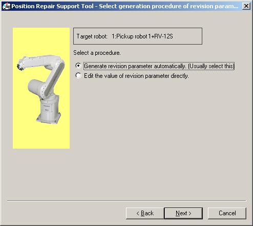 12. Position Repair Support Tool 12.7.
