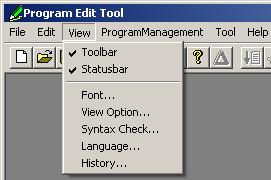 5. Program editing tool 5.1. Setting the screen The following settings can be customized with the program editing tool.