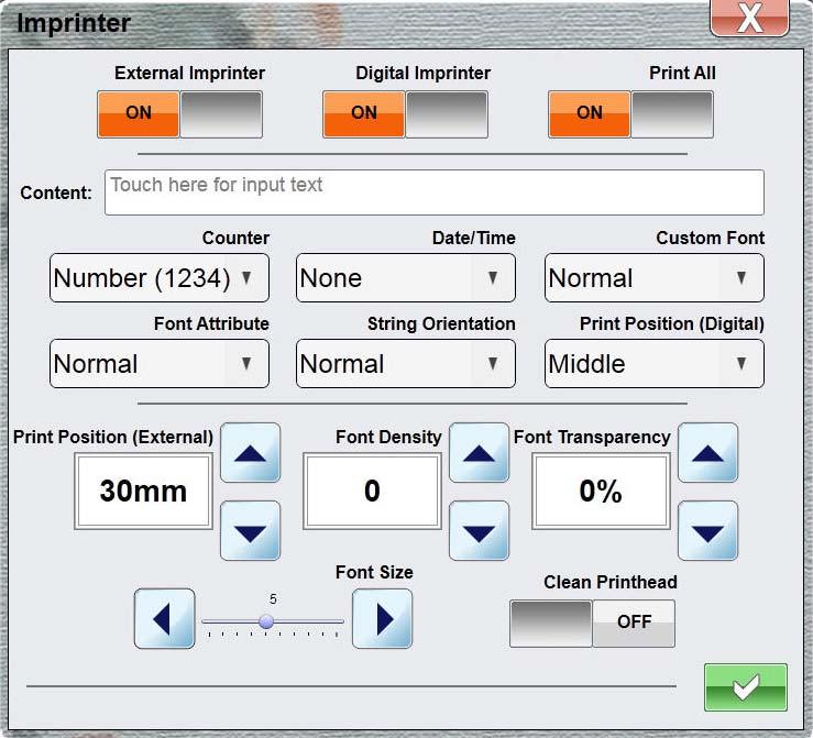 Scan Area Choose your paper size in the printer tray. Choice: *Auto, A4, A5, B5, Letter, Legal, A3, B4, Ledger.