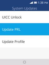 Update Your PRL This option allows you to download and update the PRL (preferred roaming list) automatically. 1.