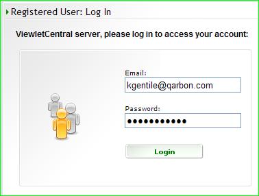 WEB-BASED ACCESS You will need to access your ViewletCentral Self-Hosted account from the applicable web page login interface.