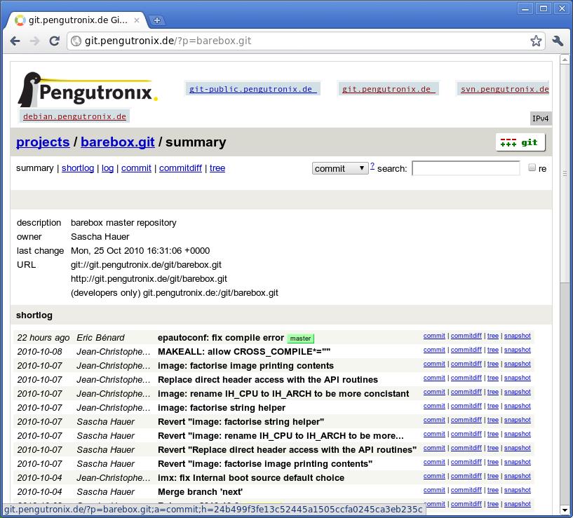 Barebox: Development Resources Website: http://www.barebox.org GIT Server: http://git.pengutronix.de/?p=barebox.