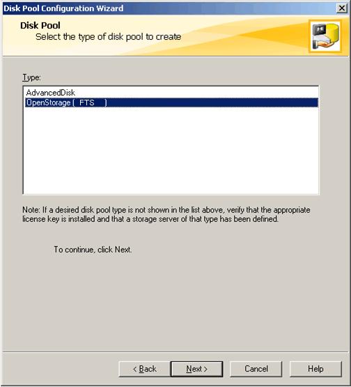 NetBackup and Backup Exec OST Guide Configuring Symantec NetBackup (Media Server) Figure 16: Disk Pool Type 4.