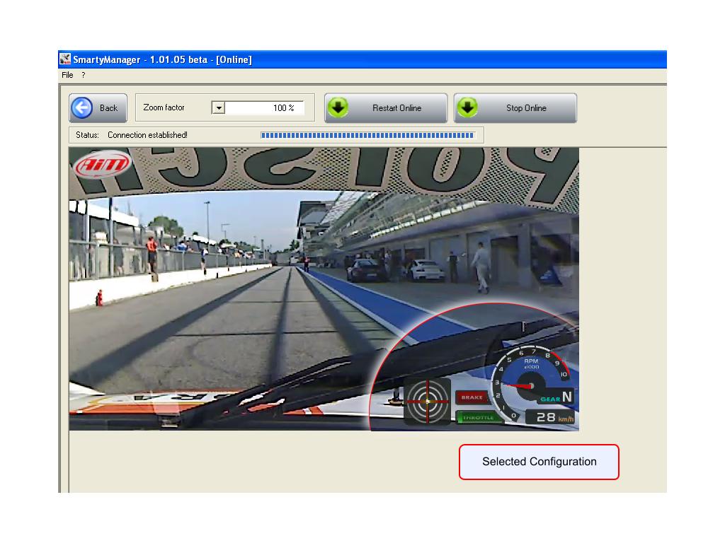 225.2 Online Online feature allows to see exactly what SmartyCam is seeing in real-time by making the computer a remote view finder.