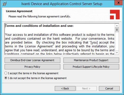 The Application Server installation process configures the Application Server service account for access to the database. 2. Close all programs running on the computer. 3.