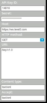 Using the Media Portal API Debugger 1. Enter the API Key ID and Secret. Generate the information for these two fields in the Media Portal using the steps in "API Security Keys" on page 6. 2.