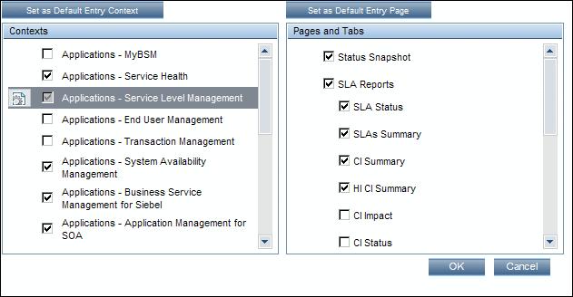 Chapter 28: Personal Settings Example: How to Customize BSM Menus and Pages Use-Case Scenario This use-case scenario describes how to customize user menus for individual users.
