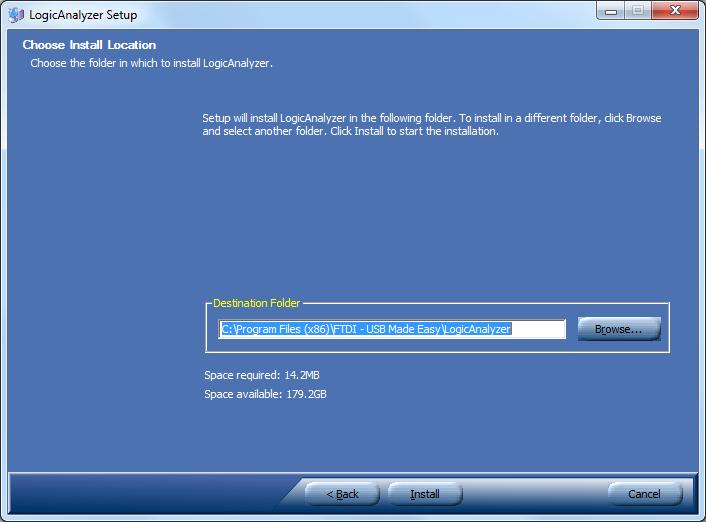 Figure 2-3 Install location Select the directory in which to install the EasyLogic software.