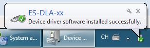 2.2.2.1 Windows - Automatic Installation The example below is for Windows 7, and it will install the driver automatically provided the PC is connected to the internet. 1.