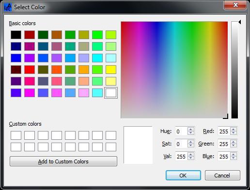 Figure 4-5 Change Channel Name Dialog By selecting Change Colour, the color chooser dialog will appear to allow the colour for that channel to be selected. Figure 4-6 Channel Color Chooser 4.1.