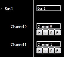 As shown in Figure 4-10, Channel 0 and 1 are now combined into a new bus called Bus 1.