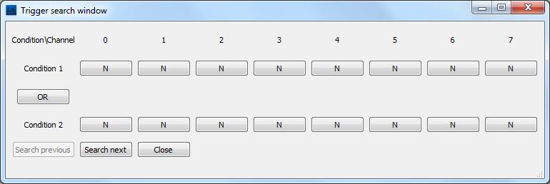 Channels can be ignored in the search by ticking the Ignore Bit box and then selecting the channels to be ignored. Figure 4-39 Ignore some bits in Search 2.