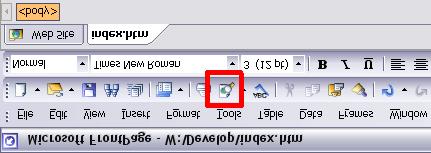 Previewing a Page in Your Browser To see your page as it will look in a browser, click on the Preview in Browser icon.
