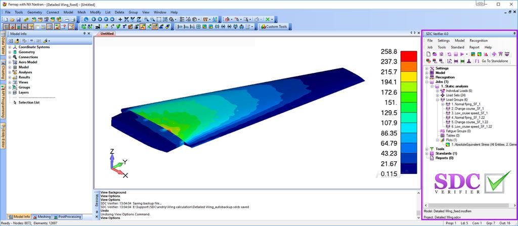 SDC Verifier & Femap SDC Verifier is a powerful post-processor program that is used to verify structures in accordance with required safety standards and generate report in an efficient and simple