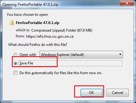 5 Firefox portable setup 5.1 Recommended Version Firefox Portable v47 is the recommend version for use with Oracle Hyperion Planning. 5.2 Download File English version of Firefox Setup file can be downloaded from this URL: https://efis.