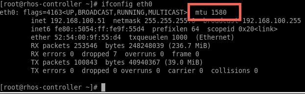 systemctl stop puppet Verify that the MTU change is reflected by running Ifconfig eth0 2.