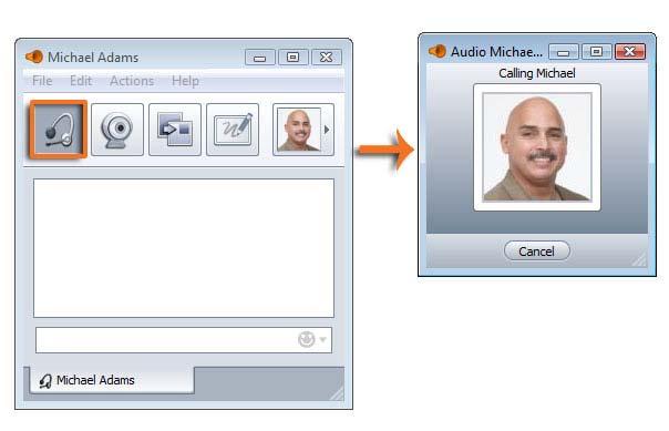 Starting a New Audio Call Before you can start a new Audio Call with someone, the user must first be in either your Contacts tab or your Classmates tab.
