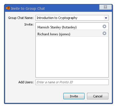 Starting a New Group Chat Before you can start a new Group Chat, the users that you wish to invite to the session must first be in either your Contacts or Classmates tab.