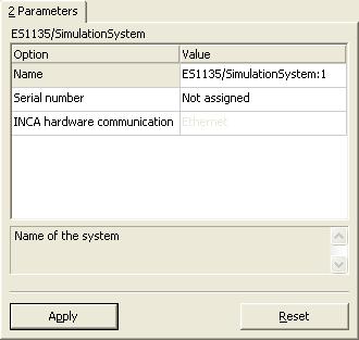 Set the desired parameters for the simulation system and the device. See the following sections for details.